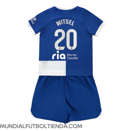 Camiseta Atletico Madrid Axel Witsel #20 Segunda Equipación Replica 2023-24 para niños mangas cortas (+ Pantalones cortos)